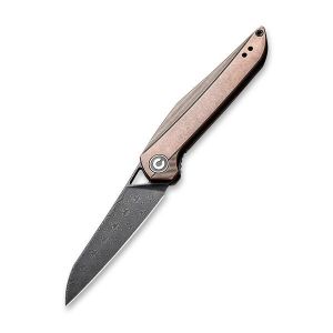 McKenna Front Flipper Knife Black Stonewashed Copper Handle