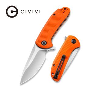 Civivi - Durus Flipper Knife Orange G10 Handle (3'' Satin D2) C 906C