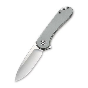 Civivi - Elementum Flipper Knife Gray G10 Handle (2.96'' Satin D2) C 907B