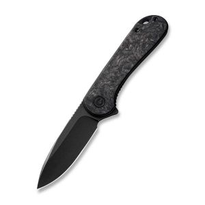 Civivi - Blade HQ Exclusives SKU - Elementum Flipper Knife Marble Carbon Fiber Handle (2.96'' Black Stonewashed D2) C 907J