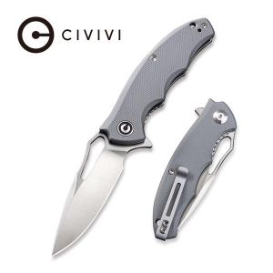 Civivi - Little Fiend Flipper Knife Gray G10 Handle (3.01” Satin D2) C 910A