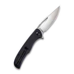 Civivi - Shredder Liner Lock Knife Black Coarse G10 Handle (3.7'' Satin D2) C 912C