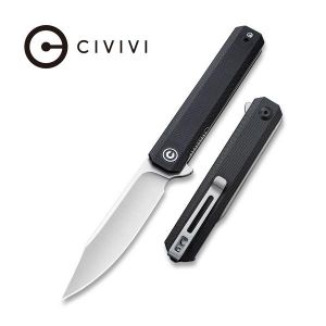 CIvivi - Chronic Flipper Knife Black G10 Handle (3.22'' Satin 9Cr18MoV) C 917C