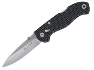 CRKT-7253 Lake III Folding Pocket Knife, ,2.5'' Plain Blade, With L.B.S Safety, With Pocket Clip