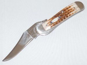 CASE- 05216 -Russlock HNY BRN Folding Pocket Knife ( 2.5" Stainless Steel Knife)
