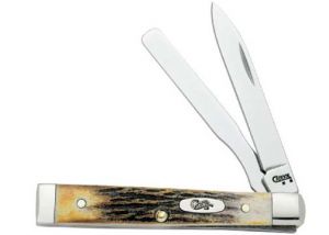 CASE- 05536 -Baby Doo burnt Folding Pocket Knife ( 1.5" Stainless Steel Blade )  05536