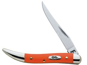 CASE- 06224 -Texas Toothpick Orange Folding Pocket knife ( 1.5" Stainless Steel blade ) 06224