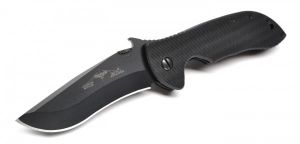 Emerson Knives - Commander -BT , Tactical Folding Knife ,3.75'' Clip Point Blade , Black G-10 Handles , W/ Pocket Clip
