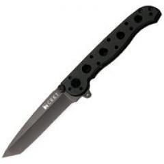 CRKT-M16-00K , Compact EDC Folding Pocket Knife, 3.06'' Plain Tanto Blade, With Pocket Clip, Tactical Folder