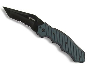 CRKT- 1031K Triumph Folding Pocket Knife By Crawford, Green G-10 Handles, 3.5'' Tanto Blade,With Pocket Clip