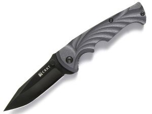 CRKT -1096K Tiny Tighe Breaker Assisted Opening Pocket Knife, 2.875'' Black Plain Blade, AutoLAWKS, Nylon Handles, Dis-continued, Rare
