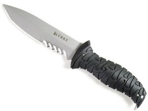 CRKT Knives-2125 Ultima Tactical Fixed Blade Knife, 5'' Spear Point Blade,Designed By Tom Veff, With Cordura Sheath, Rare, Discontinued