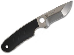 CRKT-2405 Side Hawg III Fixed Blade Knife, Black Zytel Handles, With Carabiner Clip And Nylon Strap
