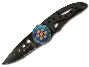 CRKT-5011K  Van Hoy Snap Fire Folding Pocket Knife, T-6 Aluminum Frame, Teflon Coated Pocket Clip