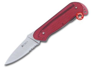 CRKT-5212R Rollock red combo edge,serrated folding knives