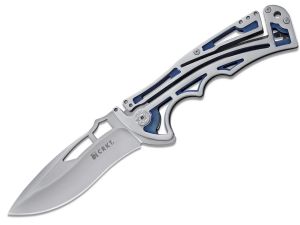 CRKT-5250 Nirk Tighe Folding Pocket Knife, Stainless Steel Handles, 3.875'' Plain Drop Point Blade, Flipper