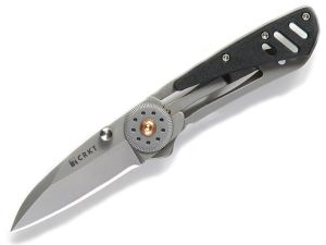 CRKT -5590  H.U.G 2   Is A Folding Pocket Knife, By Ed Halligan, Framelock, 1.78'' Spear Point Blade, Money Clip, Discontinued, Rare