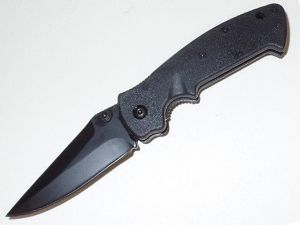 CRKT-6772K Crawford/ Kasper Folding Pocket Knife, Liner Lock, 3'' Plain Blade, With Pocket Clip , , Auto LAWS Safety