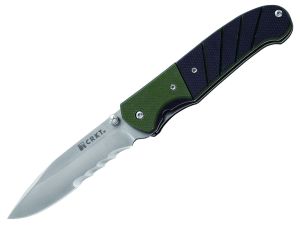 CRKT-6855 Ignitor Assisted Opening Pocket Knife, 3.38  Blade With Veff Serrations, G-10 Handles, With Pocket Clip