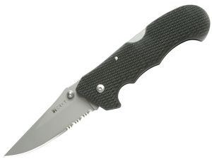 CRKT-6914 Cascade Lockback Folding Pocket Knife, 3.5'' Part Serrated Blade,  With Nylon Sheath