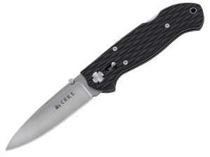 CRKT-7255Z Lake III Folding Pocket Knife, L.B.S (Safety) , 3.13'' Plain Blade, Ztyel Handles