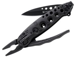 CRKT-9060K Zilla Multitool, Black Scales, 3'' Plain Blade, With Nylon Sheath
