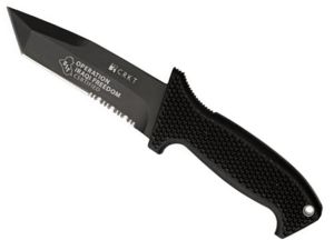 CRKT - M60-14NKI - Fixed Blade Knife (4.5" Combo Tanto Blade), Zytel Handles , Utility Knife