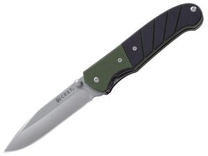 CRKT- 6850 Ignitor Assisted  Opening Pocket Knife, 3.38'' Drop Point Blade, G-10 Handles, With Pocket Clip