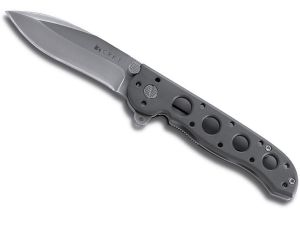 CRKT-M21-02 Folding Pocket Knife Designed By Carson, 3'' Spear Point Blade, Aluminum Handles, With Pocket Clip