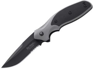 CRKT- K470KKS  Shenanigan Folding Pocket Knife By Ken Onion, 3.25'' Part Serrated Blade, 6061 Aluminum Handles, Flipper, Discontinued- Rare