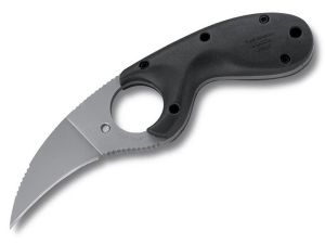 CRKT- 2500 Bear Claw  Fixed Blade Knife Designed By Kommer, 2.375'' Plain Blade, With Lanyard/ Neck Chain