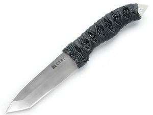 CRKT-2705-Tactical Fighter First Strike Fixed Blade Knife ( 3 1/2Tanto Blade Black Rayskin Cord Wrap Knife)
