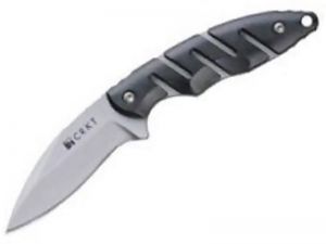 CRKT -2803  , Tactical Fixed Blade  Knife By Steve Ryan Plan B , 2.9'' Plain Blade, Black Zytel Handles, Rare, Dis-continued