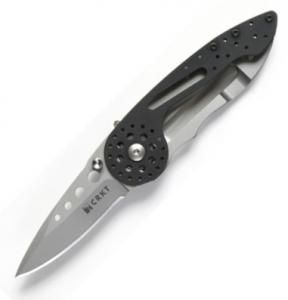 CRKT-5015 ,  On Fire , Assisted  Folding Pocket Knife Designed By Ed Van Hoy,2.37'' Satin Plain Blade, With Pocket Clip