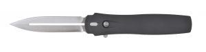 Pro-Tech Knives-3201 , Dark Angel, OTF , Single Action Automatic Knife , 3.75'' Staonewash Blade , Black Aluminum Handles , W/ Pocket Clip