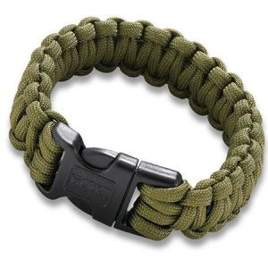 CRKT-9300TS Para Saw Survival Paracord Bracelet By Ken Onion,  Small Size, Tan, W/ Quick Release Buckle
