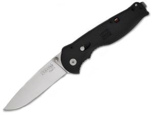 S.O.G- FSA-8 Flash II Assisted Opening Folding Knife,3.5'' Drop Point Blade, Black GRN Handles, With Pocket Clip