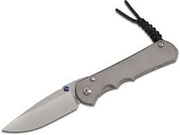Chris Reeve Knives - LIN-1022 , Large Inkosi Gentlemen's Knife , 3.6'' Insingo S35VN Blade , Titanium Handles , W/ Pocket Clip