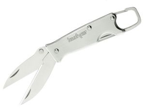 Kershaw-1001 Two Can Utility , Keychain Knife,  Two Bladed & Scissors Combo, 1-1/2'' Plain Blade