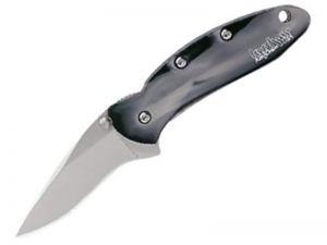 Kershaw Knives-1600BW , Chive By Ken Onion, Assisted Opening Knife, 2'' Plain Blade, Smoke Color Handles, Speedsafe, Rare, Discontinued