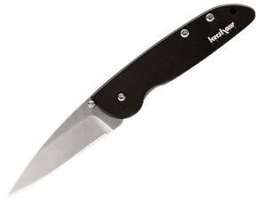 Kershaw Knives-1700 , LFK Folding Pocket Knife, 2-1/8'' Plain Blade, Black Aluminum Handles,Discontinued