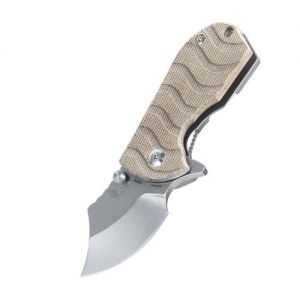 Kizer Flip Shank Micarta Tan Ki2521A3 (2" Stonewash)