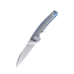Kizer Splinter Titanium Blue Ki3457A2 (3.375" Stonewash)