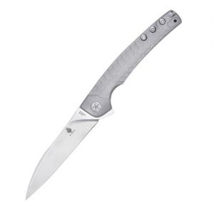 Kizer Splinter Titanium Silver Ki3457A3 (3.375" Stonewash)