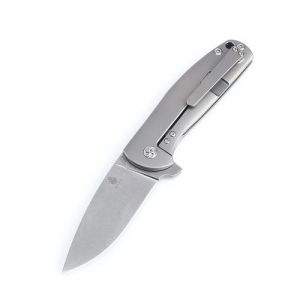 Kizer Gemini Titanium Gray Ki3471L (3.125" Stonewash)