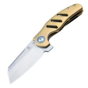 Kizer C01c Mini Sheepdog Titanium Gold Ki3488A3 (2.6" Satin)