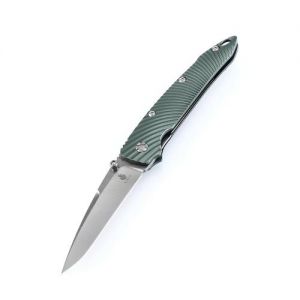 Kizer Sliver Aluminum Green Ki4419A3 (3.50" Stonewash)