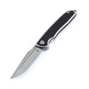 Kizer Matanzas Carbon Fiber Titanium Black Gray Ki4510A1 (3.4" Bead Blast)