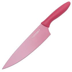 Kershaw Knife- Pure Komachi2 Fixed Blade Kitchen Knife ( 6.5" Plain Edge Blade), Pink ,LightWeight , Multi Use