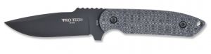 Pro-Tech Knives - LG301 , Rockeye , Fixed Blade Knife , 4'' Black Cerakote Finish Blade ,  Black/ Grey G-10 Scales , W/  Nylon Sheath